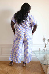 Long Lounge Set - Lilac Check WRAY 