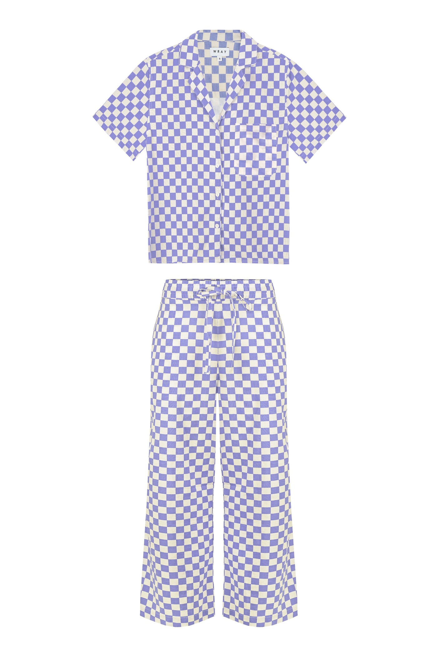 Long Lounge Set - Lilac Check WRAY 