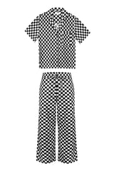 Long Lounge Set - Black Check WRAY 