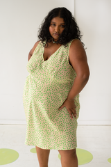 Mandi Dress - Pistachio Dot