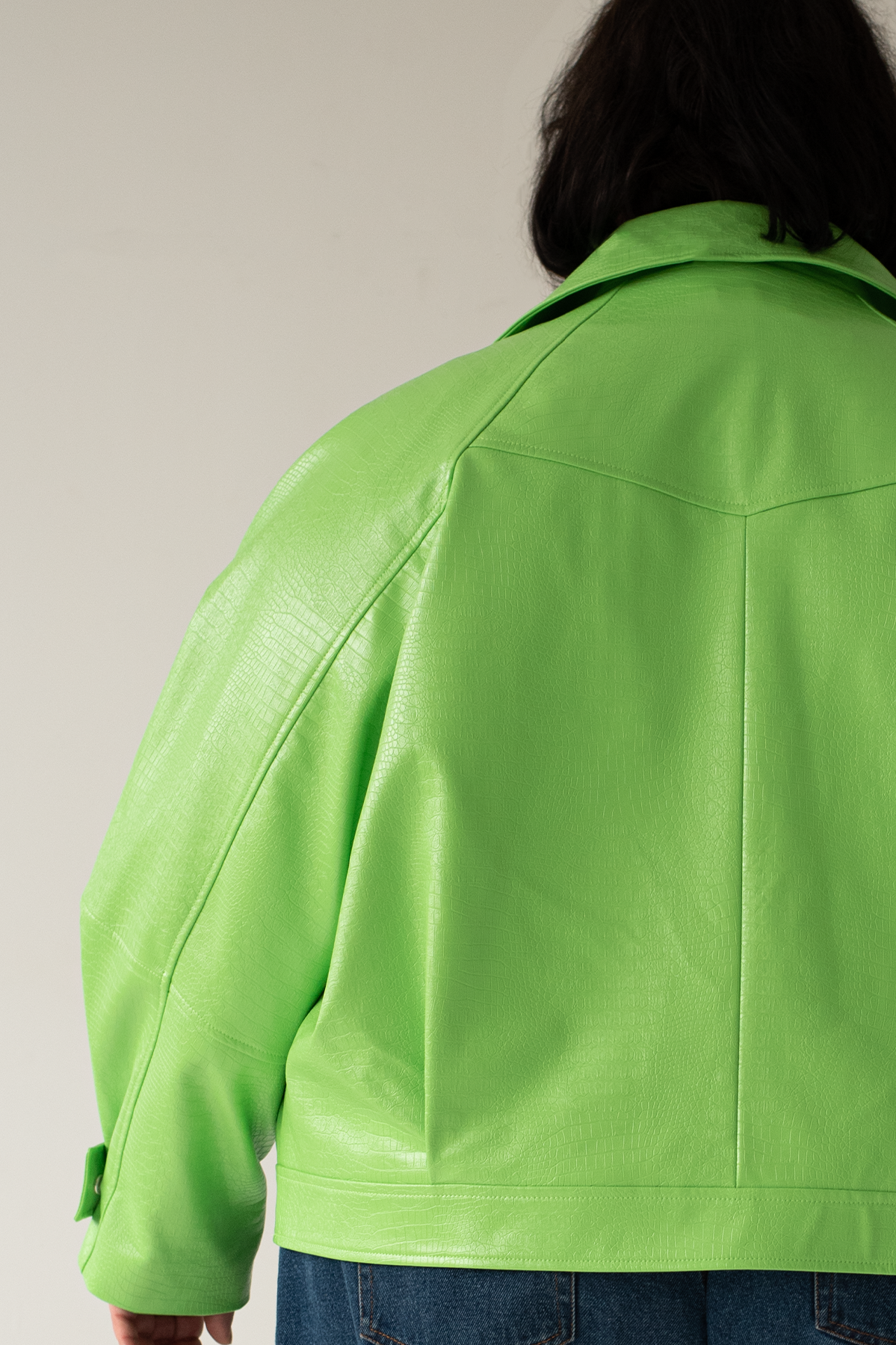 Pamela Jacket - Pistachio Lizard