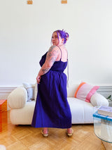 Wrapped Bandeau Dress - Grape Jam