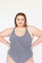 Porto Suit - Graphic Gingham Swim WRAY 