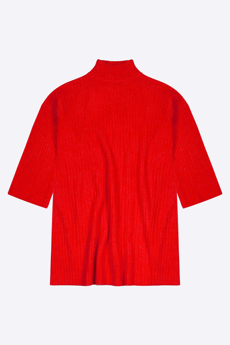 Rene Sweater Dress - Cherry Tomato