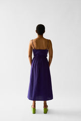 Wrapped Bandeau Dress - Grape Jam