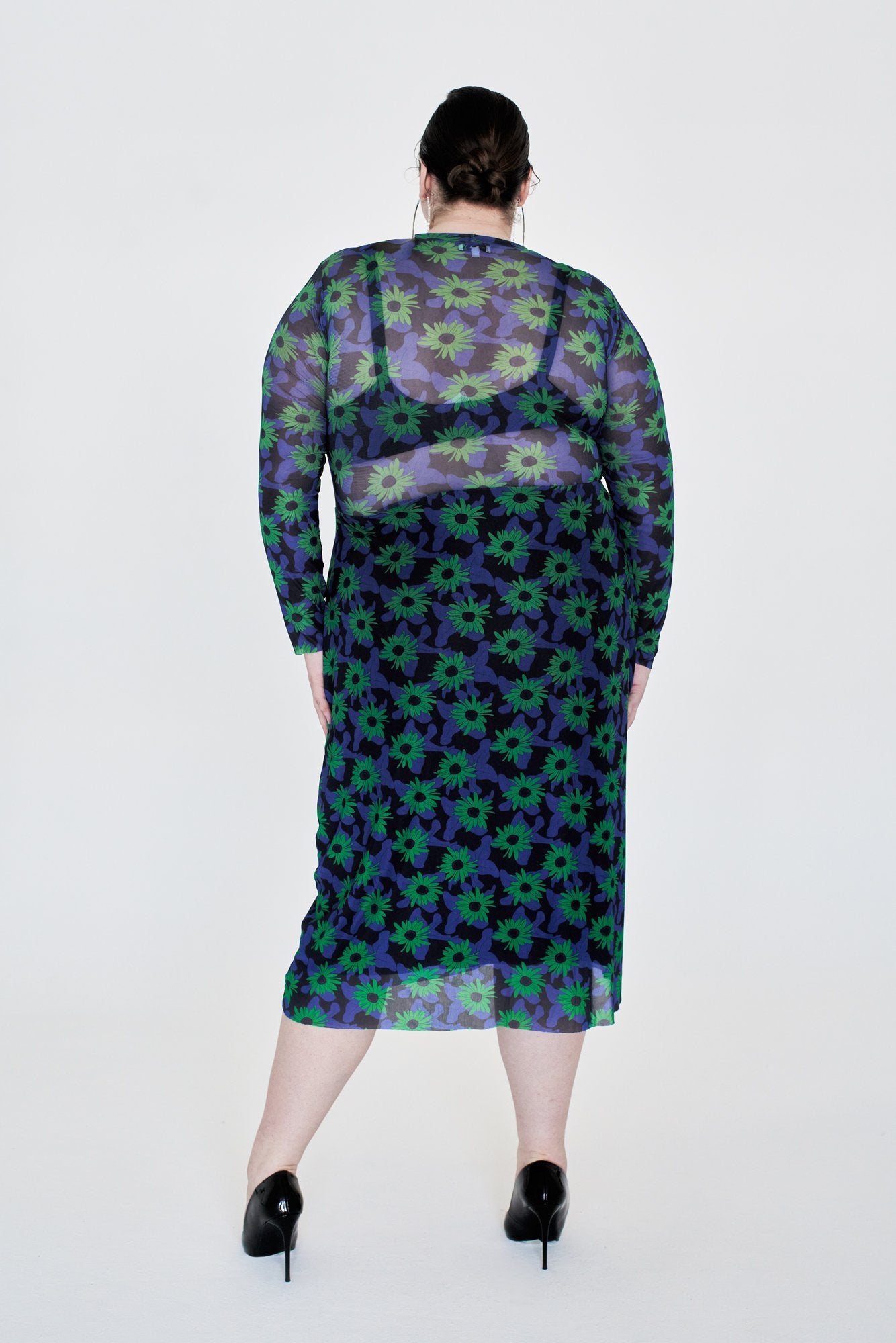 Long Sleeve Tillmans Dress - Botanical Floral WRAY 