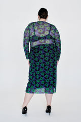 Long Sleeve Tillmans Dress - Botanical Floral WRAY 