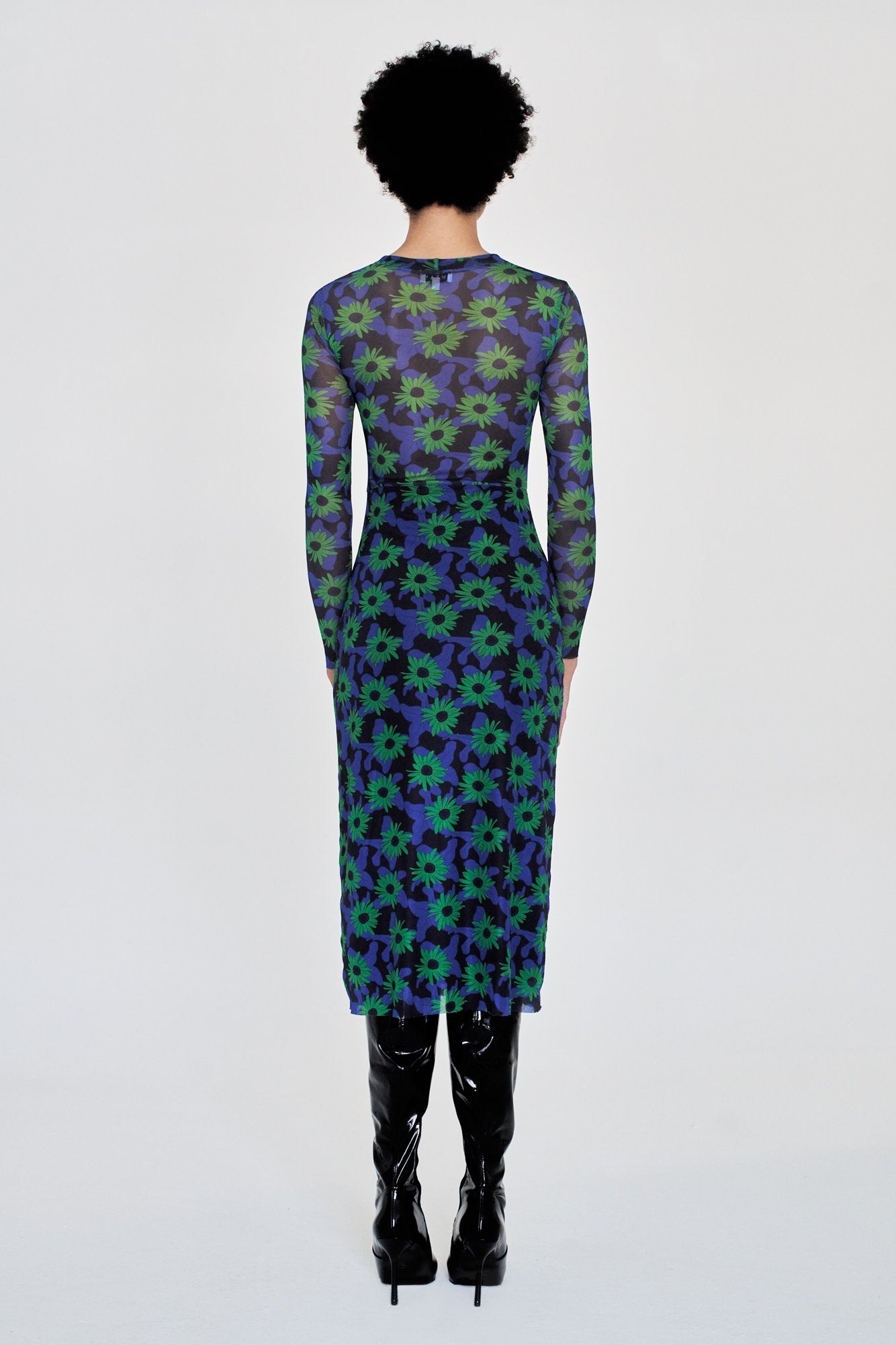 Long Sleeve Tillmans Dress - Botanical Floral WRAY 