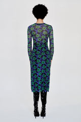 Long Sleeve Tillmans Dress - Botanical Floral WRAY 