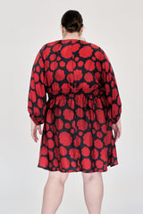 Swan Dress - Carnation Dot WRAY 