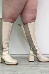 Knee High Boot - Ecru