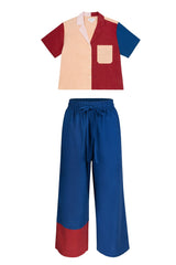 Long Lounge Set - Peach Block Lounge Sets WRAY