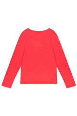 Long Sleeve Cut Out Top- Chili Pepper Tops WRAY 