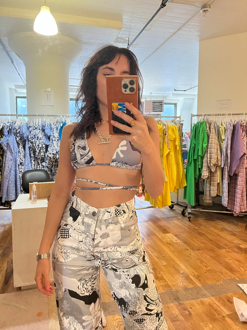 String Bikini Top - Graphic Parade Swim WRAY 