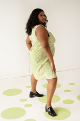 Mandi Dress - Pistachio Dot