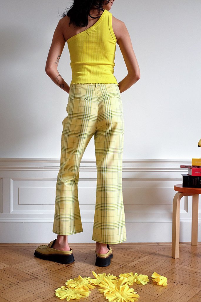 Travis Pant - Avocado Plaid Bottoms WRAY 