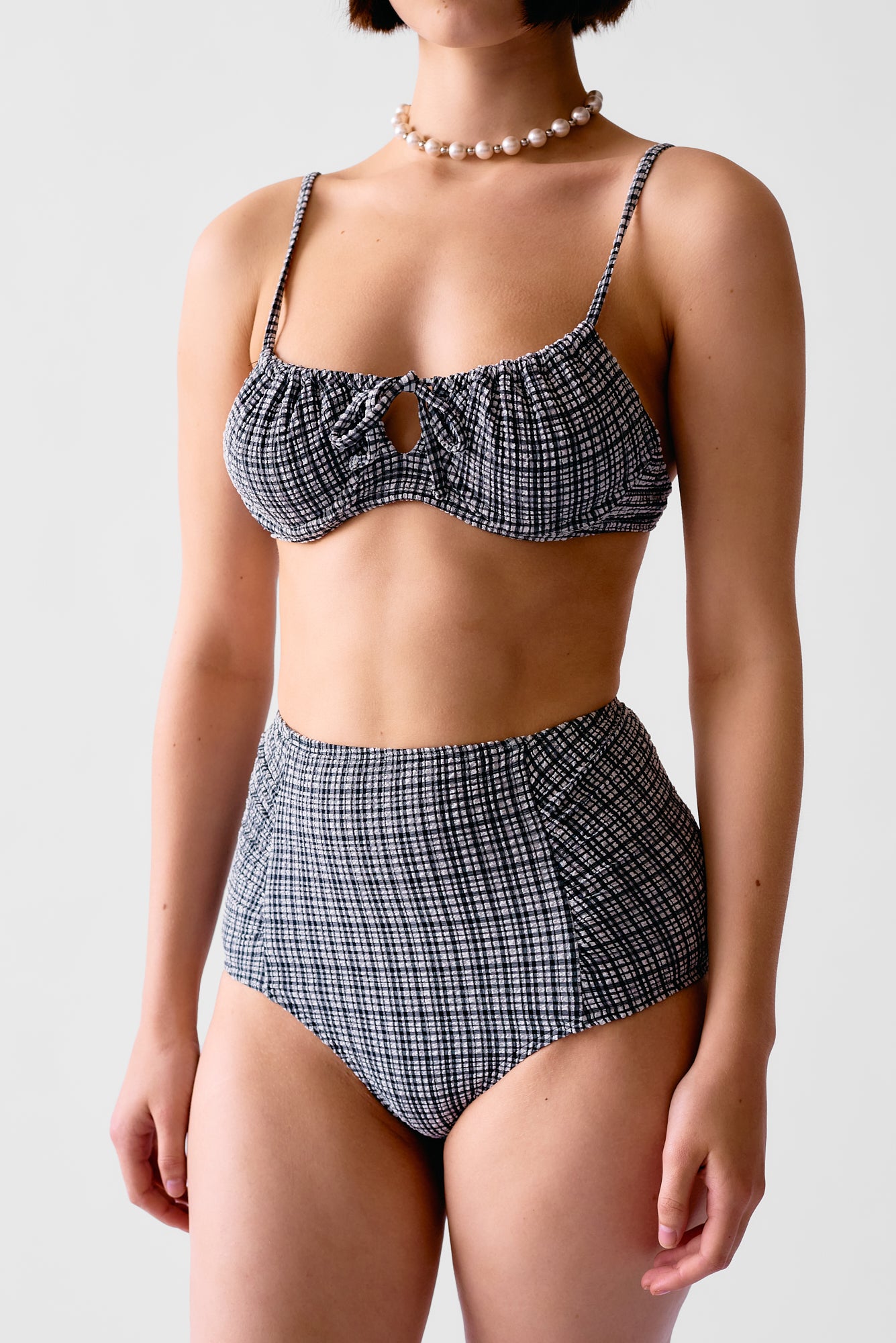 Neve Bikini Bottom - Graphic Gingham